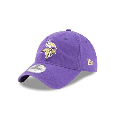 Purple Minnesota Vikings Hat - New Era NFL Core Classic 9TWENTY Adjustable Caps USA9057361